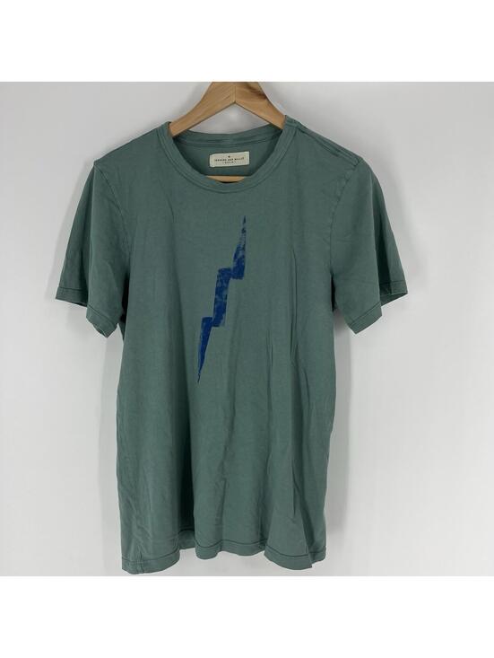 Other - Imogene + Willie The Bolt Tee Size Medium Teal Blue Graphic T Shirt Crew Cotton